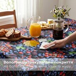 Скатертина із захистом від плям IDEIA Teflon ефект, 140x170 см, Ягоди, бавовна - фото 5