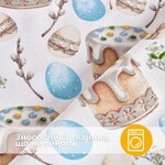 Скатерть водоотталкивающая IDEIA 170 x 260 см хлопок Пасха мята - фото 10