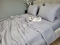 Комплект з мусліну Smoke Grey, 4 шари 100 бавовни, ТМ Комфорт-текстиль - фото 11