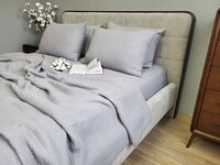 Комплект з мусліну Smoke Grey, 4 шари 100 бавовни, ТМ Комфорт-текстиль - фото 4