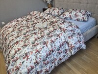 Комплект постільної білизни Сніговикиблакитний Turkish Flannel 5D - фото 2