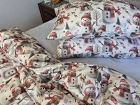 Комплект постільної білизни Сніговикиблакитний Turkish Flannel 5D - фото 6