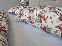 Комплект постільної білизни Сніговикиблакитний Turkish Flannel 5D - фото 9