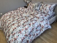 Комплект постільної білизни Сніговики, Turkish flannel 5D