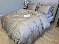 Комплект постільної білизни SOFT MOCCO, Turkish Satin, мокко однотонний