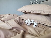 Комплект постельного белья SOLO №S122, cotton с рюшей - фото 7