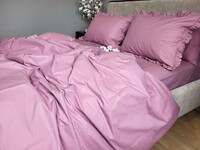 Комплект постельного белья SOLO №S165, cotton с рюшей - фото 8