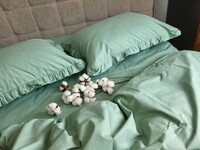 Комплект постільної білизни SOLO № S200, cotton з рюшею - фото 4