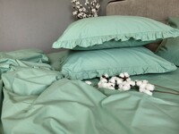 Комплект постільної білизни SOLO № S200, cotton з рюшею - фото 7