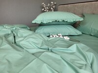 Комплект постільної білизни SOLO № S200, cotton з рюшею - фото 8