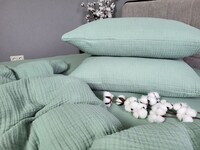 Комплект для сна Spring Greens, четырехслойный муслин, натуральный хлопок, ТМ Комфорт-текстиль - фото 10