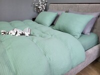 Комплект для сна Spring Greens, четырехслойный муслин, натуральный хлопок, ТМ Комфорт-текстиль - фото 8