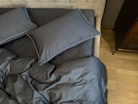 Сатин LUX Серый джинс наволочки с кантом, SD-3916 Комфорт-текстиль, все размеры, пошив под ваш размер - фото 13
