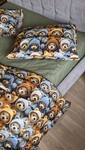Комплект постільної білизни Ведмежата Стиляги Cotton 5D Хакі - фото 11