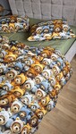 Комплект постільної білизни Ведмежата Стиляги Cotton 5D Хакі - фото 12