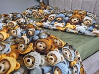 Комплект постільної білизни Ведмежата Стиляги Cotton 5D Хакі - фото 6