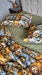 Комплект постільної білизни Ведмежата Стиляги Cotton 5D Хакі - фото 8