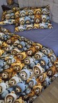 Комплект постільної білизни Ведмежата Стиляги Cotton 5D лавандовий - фото 13