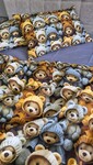 Комплект постільної білизни Ведмежата Стиляги Cotton 5D лавандовий - фото 8
