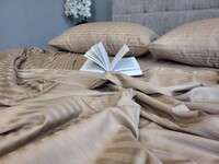 Комплект постельного белья Stripe LUX BEIGE TONE 1/1см