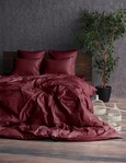 Комплект постельного белья Stripe LUX BORDO 1/1см