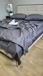 Комплект постільної білизни Stripe LUX GRAY SHADOW 1/1см - фото 4