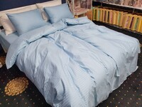 Комплект постельного белья Stripe LUX LIGHT BLUE 1/1см