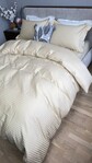 Комплект постельного белья Stripe PREMIUM, BEIGE 11см, ТМ Комфорт-текстиль - фото 4