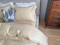 Комплект постельного белья Stripe PREMIUM, BEIGE 11см, ТМ Комфорт-текстиль - фото 6