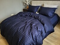 Комплект постільної білизни Stripe PREMIUM, BLUE BERRY 2/2см - фото 9