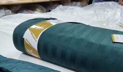 Комплект постельного белья Deep Emerald, Страйп сатин, полоска 2 см, ТМ Комфорт-текстиль - фото 8