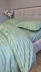 Комплект постільної білизни Garden Mint Страйп Сатин PREMIUM 22 см - фото 4