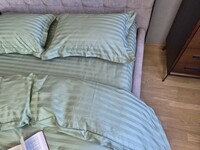 Комплект постільної білизни Garden Mint Страйп Сатин PREMIUM 22 см - фото 7