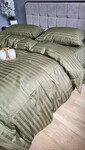 Комплект постільної білизни Stripe PREMIUM, KHAKI 2/2см - фото 13