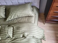Комплект постільної білизни Stripe PREMIUM, KHAKI 2/2см - фото 4