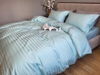 Комплект постільної білизни Stripe PREMIUM, LAGOON 22см - фото 11