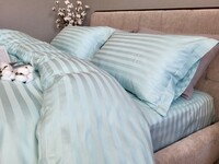 Комплект постільної білизни Stripe PREMIUM, LAGOON 22см - фото 17