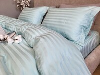 Комплект постільної білизни Stripe PREMIUM, LAGOON 22см - фото 18