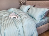 Комплект постільної білизни Stripe PREMIUM, LAGOON 22см - фото 7