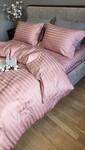 Комплект постільної білизни Stripe PREMIUM, POWDER PINK 2/2см - фото 6