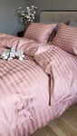 Комплект постільної білизни Stripe PREMIUM, POWDER PINK 2/2см - фото 8