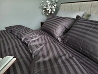 Комплект постельного белья Stripe PREMIUM, ROYAL GRAY 2/2см - фото 10