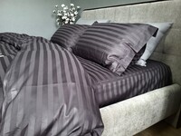 Комплект постельного белья Stripe PREMIUM, ROYAL GRAY 2/2см - фото 3