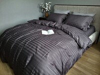 Комплект постельного белья Stripe PREMIUM, ROYAL GRAY 2/2см - фото 4