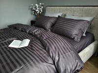 Комплект постельного белья Stripe PREMIUM, ROYAL GRAY 2/2см - фото 9