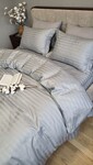 Комплект постельного белья Stripe PREMIUM, SILVER STONE 2/2см - фото 3