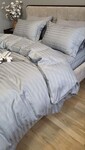 Комплект постельного белья Stripe PREMIUM, SILVER STONE 2/2см - фото 4