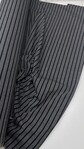 Постільна білизна Style Washed Cotton, варена бавовна, сіра в чорну смужку - фото 3