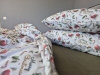 Комплект постільної білизни Святковий Настрійхакі Turkish Flannel 5D Merry Christmas - фото 11