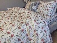 Комплект постільної білизни Святковий Настрійхакі Turkish Flannel 5D Merry Christmas - фото 4
